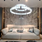 Modern Luxury Sofa Set with High-Gloss Natural Burl Wood Veneer, Full-Wrap Polished Gold Stainless Steel Frame & Handcrafted Braided Detail